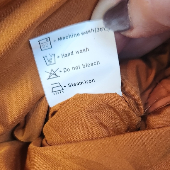 NWT KYL Quilted Lightweight Orange Puffer‎ Zip-Up Jacket, Size S - Picture 6 of 8